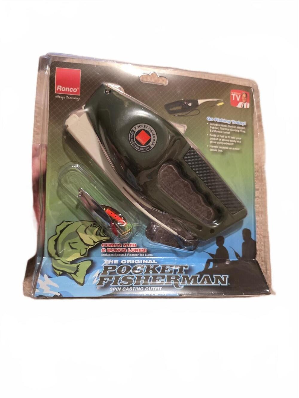 2011 Ronco The Original Pocket Fisherman Spin Casting Outfit with 2 Bonus Lures